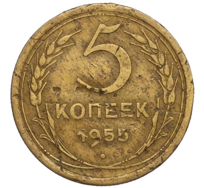 Монета 5 копеек 1955 года (Артикул K12-12002)