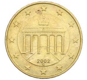 10 евроцентов 2002 года G Германия — Фото №1