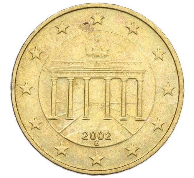 Монета 10 евроцентов 2002 года G Германия (Артикул: T11-07429) — Фото №1