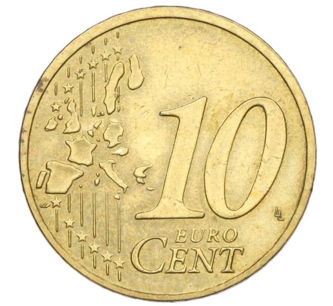 Монета 10 евроцентов 2002 года G Германия (Артикул: T11-07429) — Фото №2