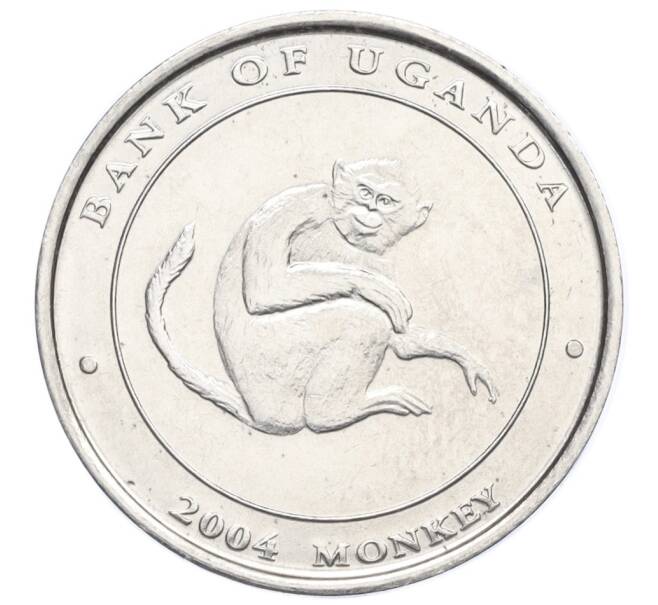 Монета 100 шиллингов 2004 года Уганда «Обезьяны» (Артикул T11-07437)