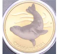 Монета 1 доллар 2018 года Тувалу «Тюлень-крабоед» (в конверте с почтовой маркой) (Артикул M2-74180)