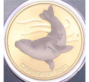 1 доллар 2018 года Тувалу «Тюлень-крабоед» (в конверте с почтовой маркой) — Фото №1