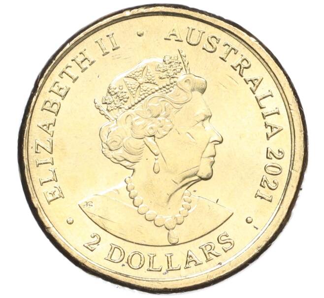 Монета 2 доллара 2021 года Австралия «Военная служба коренных народов» (Артикул: M2-74188) — Фото №2