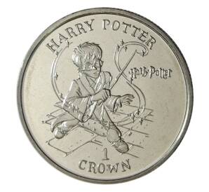 1 крона 2001 года Остров Мэн - Гарри Поттер — Фото №1
