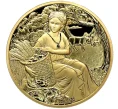 Монета 20 центов 2021 года Самоа «12 Олимпийских богов в зодиаке — Деметра и Дева» (Артикул M2-74194)