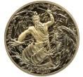 Монета 20 центов 2022 года Самоа «12 Олимпийских богов в зодиаке — Посейдон и Рыбы» (Артикул M2-74197)