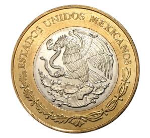 20 песо 2010 года Мексика «20 лет присуждения Нобелевской премии по литературе Октавио Пасу» — Фото №2