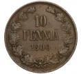 Монета 10 пенни 1900 года Русская Финляндия (Артикул K27-85554)