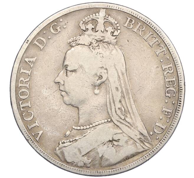 Монета 1 крона 1888 года Великобритания (Артикул: K27-85565) — Фото №2