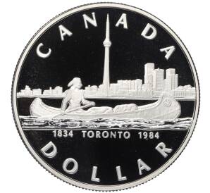 1 доллар 1984 года Канада «150 лет городу Торонто»