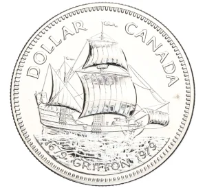 1 доллар 1979 года Канада «300 лет кораблю Грифон»