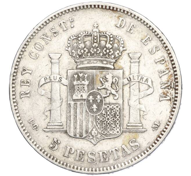 Монета 5 песет 1892 года Испания (Артикул K27-85608)