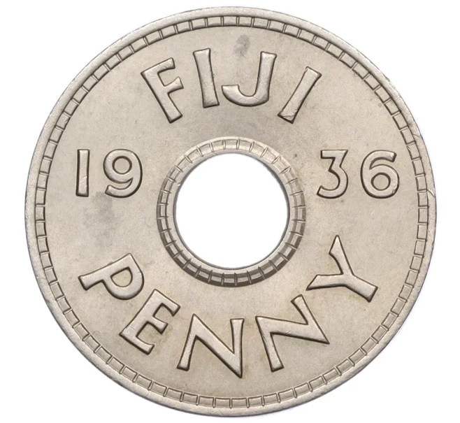 Монета 1 пенни 1936 года Фиджи (Эдуард VIII) (Артикул K27-85619)