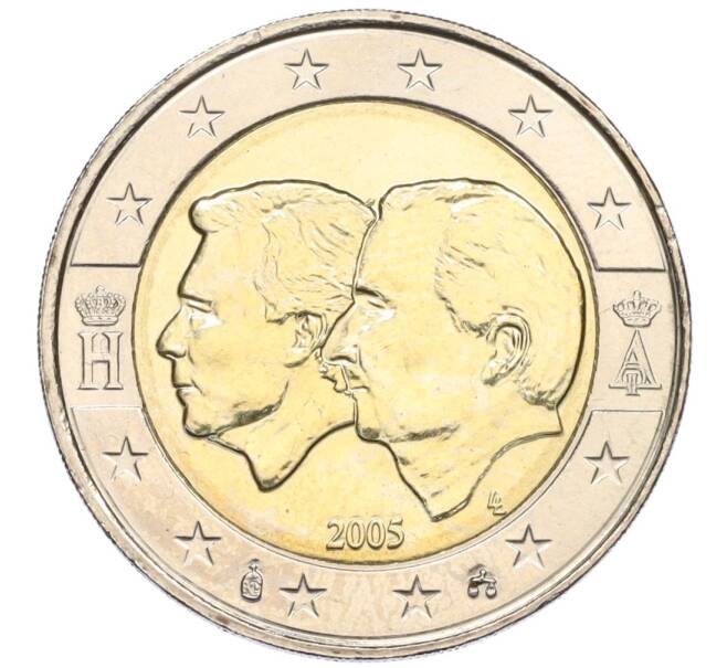 Монета 2 евро 2005 года Бельгия «Бельгийско-Люксембургский экономический союз» (Артикул K12-13319)
