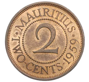 2 цента 1959 года Британский Маврикий
