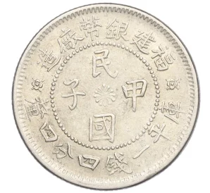 20 центов 1924 года Китай — провинция Фуцзянь (FOO-KIEN)