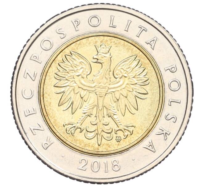 Монета 5 злотых 2018 года Польша «100 лет независимости» (Артикул K12-13262)