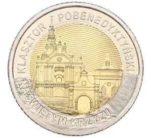 5 злотых 2022 года Польша «Открой для себя Польшу — Бенедиктинский монастырь Святого Креста»