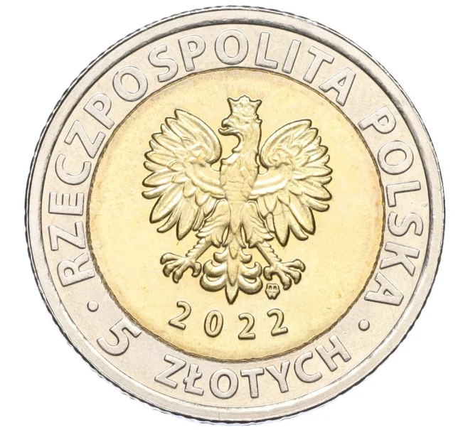 Монета 5 злотых 2022 года Польша «Открой для себя Польшу — Бенедиктинский монастырь Святого Креста» (Артикул K12-13266)