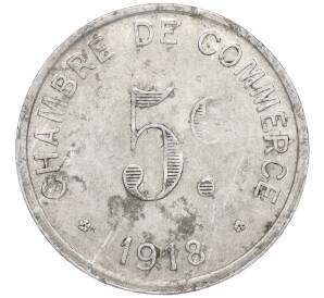 5 сантимов 1918 года Франция — город Руан (Нотгельд) — Фото №2