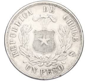 1 песо 1875 года Чили