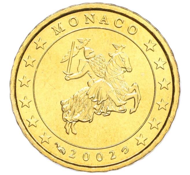 Монета 10 евроцентов 2002 года Монако (Артикул K12-13463)