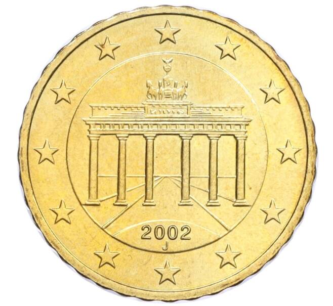 Монета 10 евроцентов 2002 года J Германия (Артикул K12-13472)