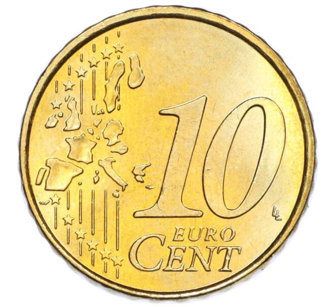 Монета 10 евроцентов 2002 года F Греция (Артикул K12-13475)