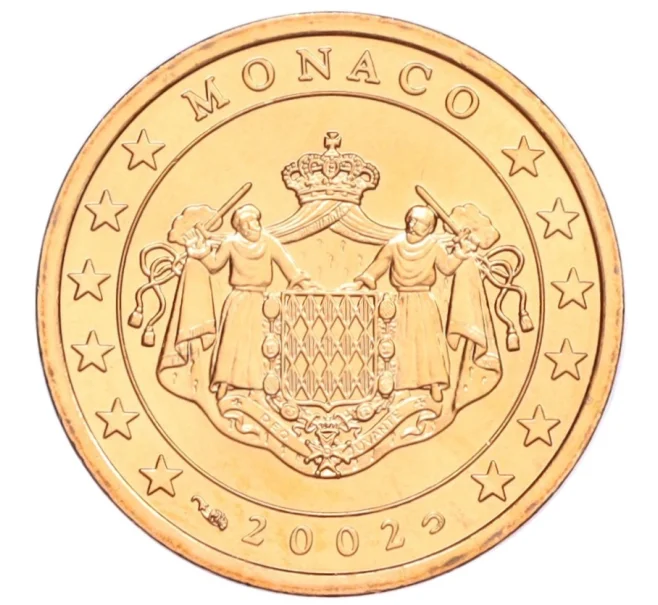 Монета 5 евроцентов 2002 года Монако (Артикул K12-13500)