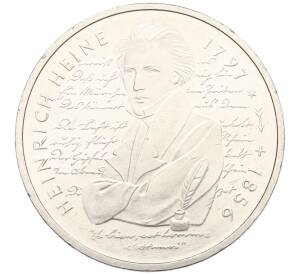 10 марок 1997 года D Германия «200 лет со дня рождения Генриха Гейне» — Фото №1