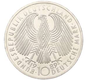 10 марок 1989 года G Западная Германия (ФРГ)  «40 лет ФРГ» — Фото №2