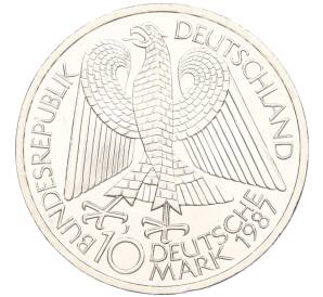 10 марок 1987 года J Западная Германия (ФРГ) «750 лет городу Берлин» — Фото №2