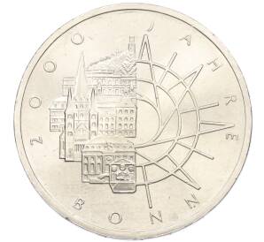 10 марок 1989 года D Западная Германия (ФРГ) «2000 лет городу Бонн» — Фото №1