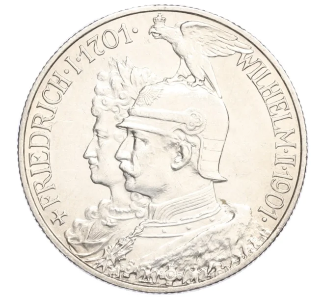Монета 2 марки 1901 года Германия (Пруссия) «200 лет Пруссии» (Артикул M2-74296)