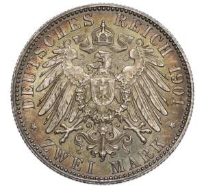 2 марки 1901 года Германия (Пруссия) «200 лет Пруссии» — Фото №2