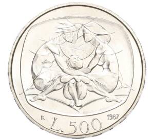 500 лир 1987 года Италия «Год семьи» — Фото №1