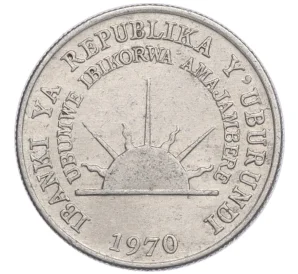 1 фрарнк 1970 года Бурунди