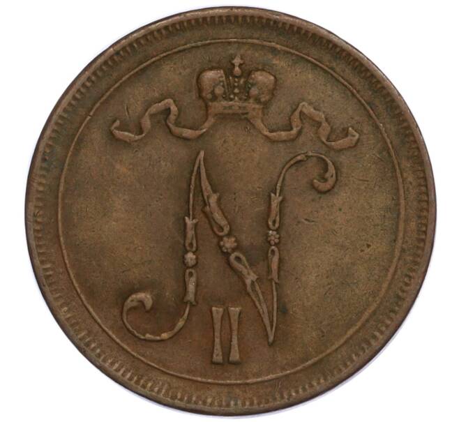 Монета 10 пенни 1916 года Русская Финляндия (Артикул K12-13771)