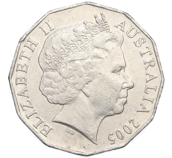 Монета 50 центов 2005 года Австралия «60 лет со дня окончания Второй Мировой войны» (Артикул K12-13945)