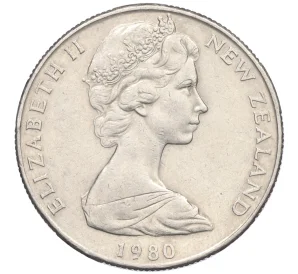 50 центов 1980 года Новая Зеландия