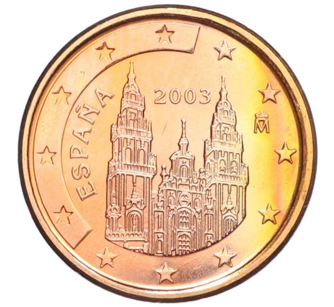 Монета 1 евроцент 2003 года Испания (Артикул K12-13985)