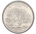 Монета 1/4 доллара (25 центов) 1999 года D США «Штаты и территории — Штат Коннектикут» (Артикул K12-14010)