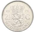 Монета 2 1/2 гульдена 1971 года Нидерланды (Артикул K12-14032)