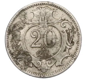 20 геллеров 1911 года Австрия