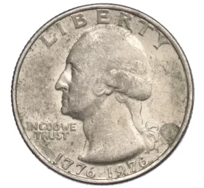 1/4 доллара (25 центов) 1976 года США «200 лет независимости США»
