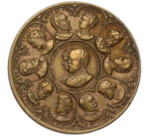 Медалевидный жетон «Семья королевы Виктории» Великобритания