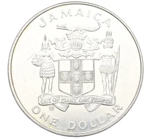 1 доллар 1982 года Ямайка «Чемпионат мира по футболу 1982»