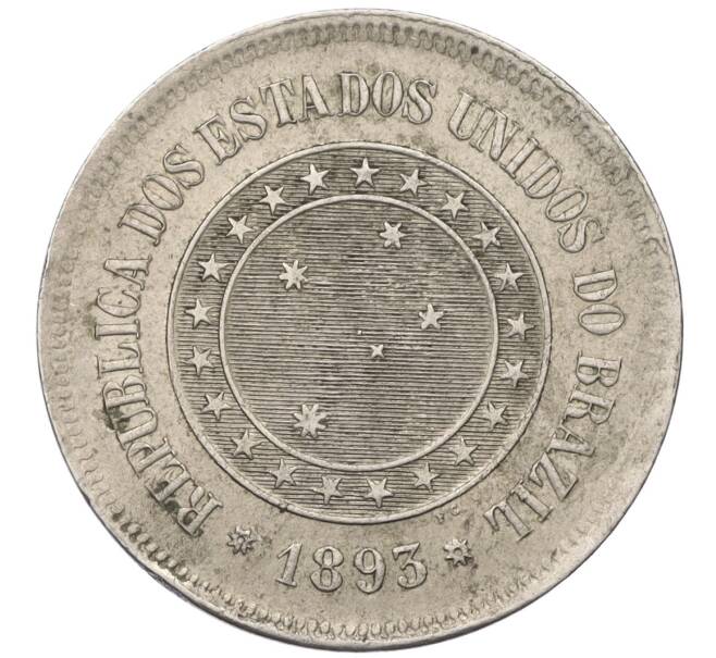 Монета 100 рейс 1893 года Бразилия (Артикул K12-14374)