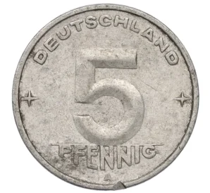 5 пфеннигов 1950 года A Восточная Германия (ГДР)